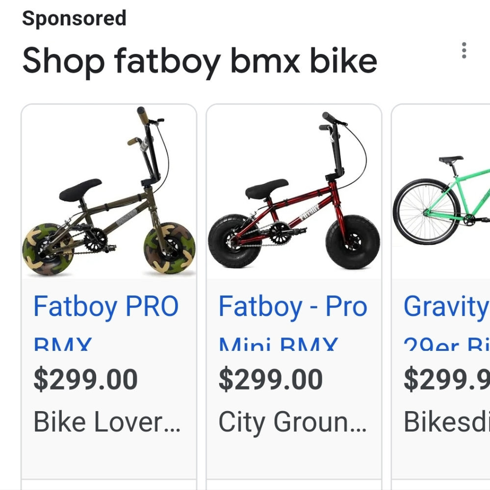 COPY - Fat Boy BMX bike